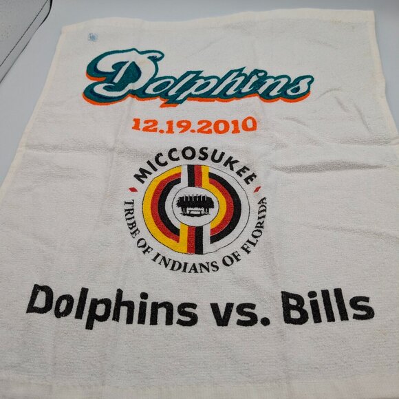Miami Dolphins vs Buffalo Bills Game Day 12.19.2010 Rally Towel, Set of 3 - Picture 1 of 14